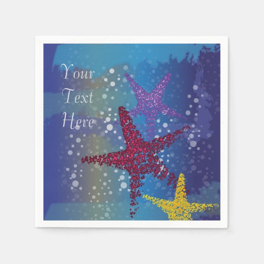 ヒトデ スタンダードカクテルナプキン (正面)