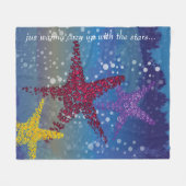 ヒトデ フリースブランケット (正面(横))