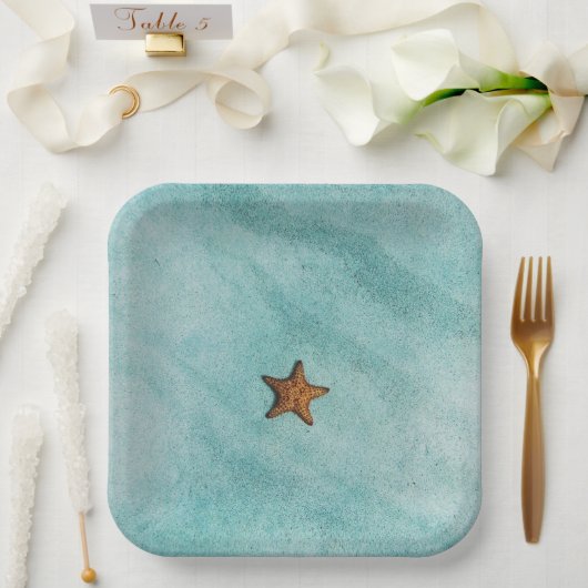 ヒトデ ペーパープレート (ウェディング)