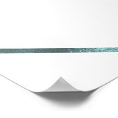 ヒトデ & モダンライン エレガントビーチパーティーバナー ポスター (角)