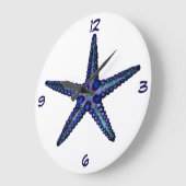 ヒトデ ラージ壁時計 (傾斜)
