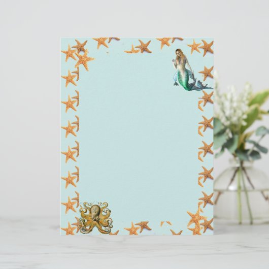 ヒトデ，人魚，タコ文房具 (スタンド正面)