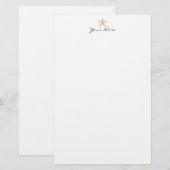 ヒトデ 便箋 (正面/裏面)