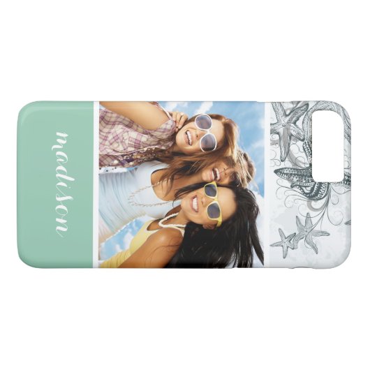 ヒトデ |写真と名前 Case-Mate iPhoneケース (裏面(横))