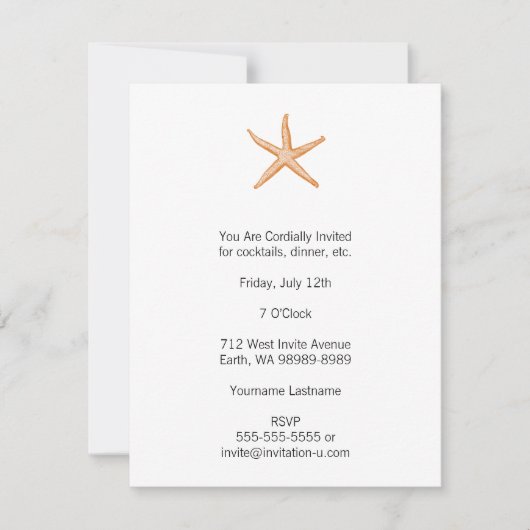 ヒトデ 招待状 (正面)
