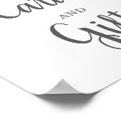 ヒトデ |海ウエディングカードとギフトサイン ポスター (角)