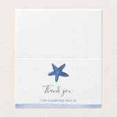 ヒトデ |海ベビーシャワーありがとう (外部フラット)