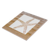 ヒトデ 海岸 砂浜 水 インテリア デコレーション ギフト タイル (側面)