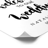 ヒトデ |海結婚のサイン ポスター (角)