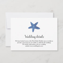 ヒトデ |海結婚の詳細 招待状