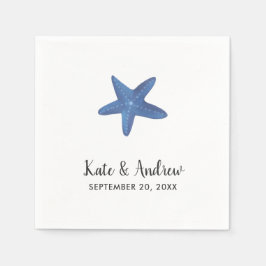 ヒトデ |海結婚ー スタンダードカクテルナプキン