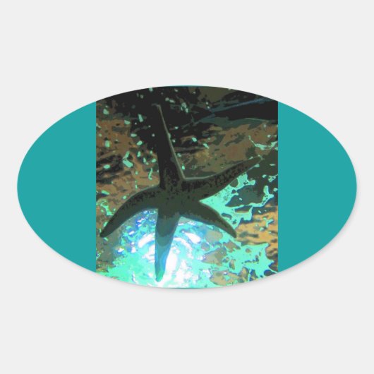 ヒトデCB 楕円形シール (正面)