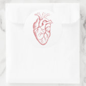 ヒトハート構造スケッチ ラウンドシール (バッグ)