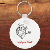 ヒトハート解剖キーチェーン キーホルダー (正面)