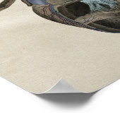 ヒトハート解剖学ヴィンテージプリント ポスター (角)