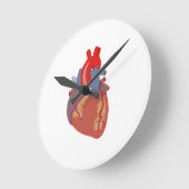 ヒトハート ラウンド壁時計 (傾斜)
