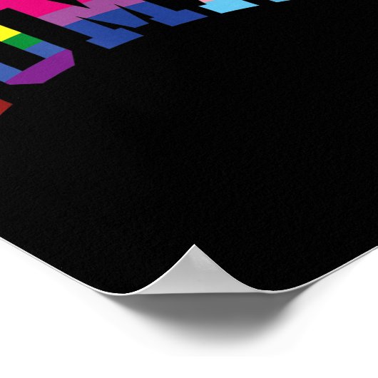 ヒトプライド月lgbtゲイレインボーイフエムリティトランス ポスター (角)