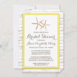 ヒトホワイトウォッシュウッドビーチブライダルシャワー 招待状