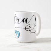 ヒトラ国旗のハート、ノルウェー コーヒーマグカップ (正面右)