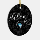 ヒトラ国旗のハート、ノルウェー セラミックオーナメント (右)