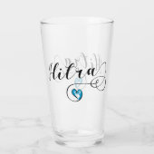 ヒトラ国旗のハート、ノルウェー タンブラーグラス (裏面)