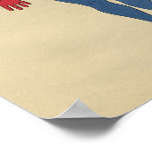 ヒトリンパ系解剖学1902ヴィンテージプリント ポスター (角)