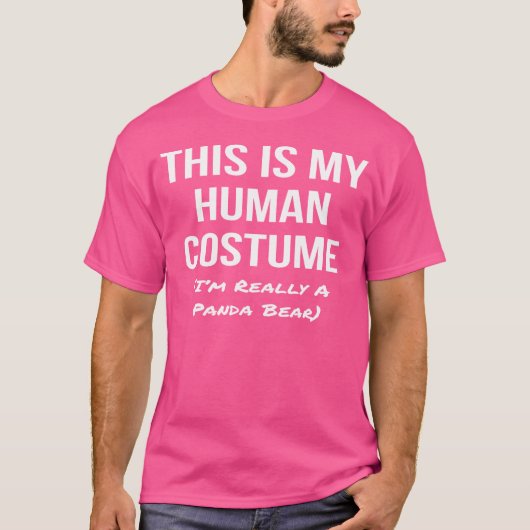 ヒトワタシ ハントウ パンダ Bear コスプレ Tシャツ (正面)