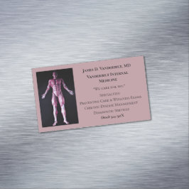 ヒト体内科医診療科の管理 マグネット名刺