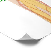 ヒト体図におけるカルシウム調節 ポスター (角)