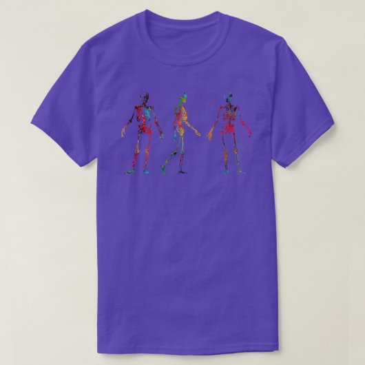 ヒト体骨格2 Tシャツ (デザイン正面)