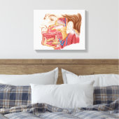 ヒト唾液腺の解剖学 キャンバスプリント (インサイチュ (寝室))