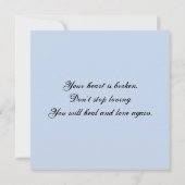 ヒト型枠シュレアルアート心地よいフラットカード (裏面)