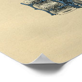 ヒト椎骨解剖学1902ヴィンテージプリント ポスター (角)