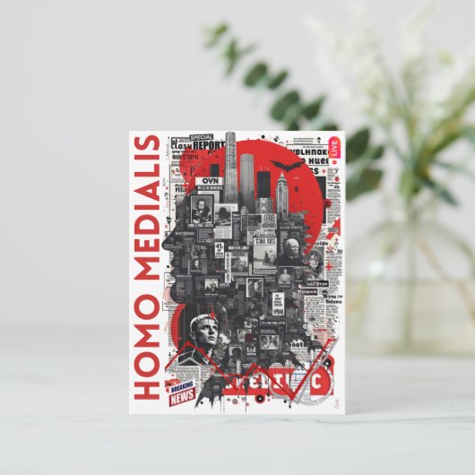 ヒト正中の ポストカード (スタンド正面)