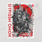 ヒト正中の ポストカード (正面)