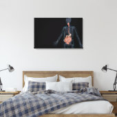 ヒト消化器系の配置 キャンバスプリント (インサイチュ (寝室))