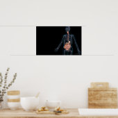 ヒト消化器系の配置 ポスター (キッチン)