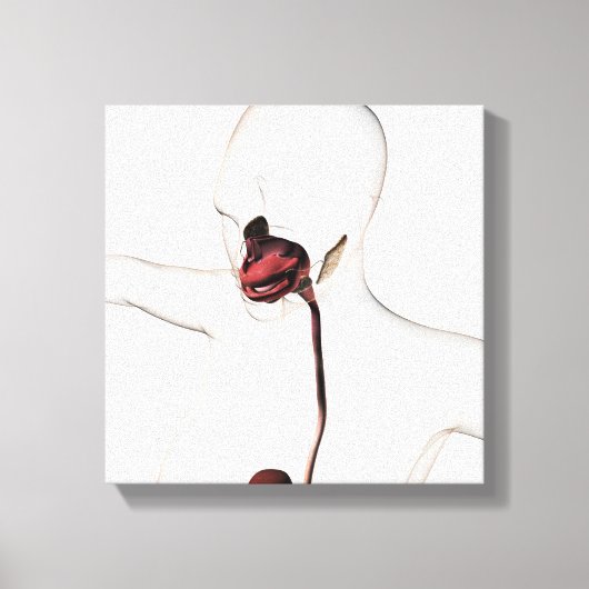 ヒト消化器系3 キャンバスプリント (正面)