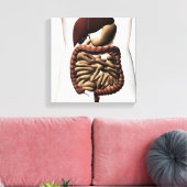 ヒト消化器系5 キャンバスプリント (インサイチュ (リビング))