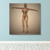 ヒト神経系の概念像2 キャンバスプリント (インサイチュ (ウッドフロア))