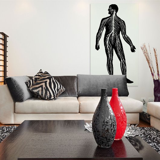 ヒト神経系解剖学イラストレーション ポスター