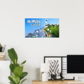 ヒト秋フラット ポスター (ホームオフィス)