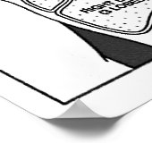 ヒト肺の医療図 ポスター (角)