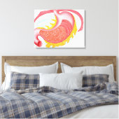 ヒト胃の解剖学 キャンバスプリント (インサイチュ (寝室))