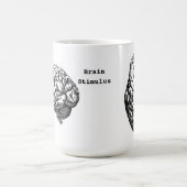 ヒト脳ビクトリアン時代プリント コーヒーマグカップ (中央)