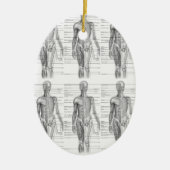 ヒト解剖学医図 セラミックオーナメント (正面)