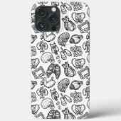 ヒト解剖学風変わり科学バイオスカルハロウィーン Case-Mate iPhoneケース (裏面)