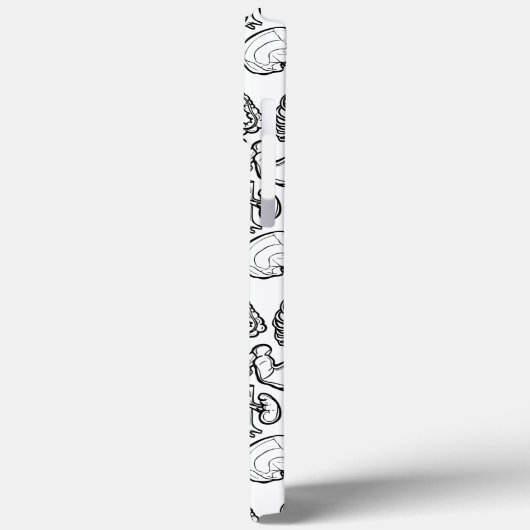 ヒト解剖学風変わり科学バイオスカルハロウィーン Case-Mate iPhoneケース (裏面 / 左)