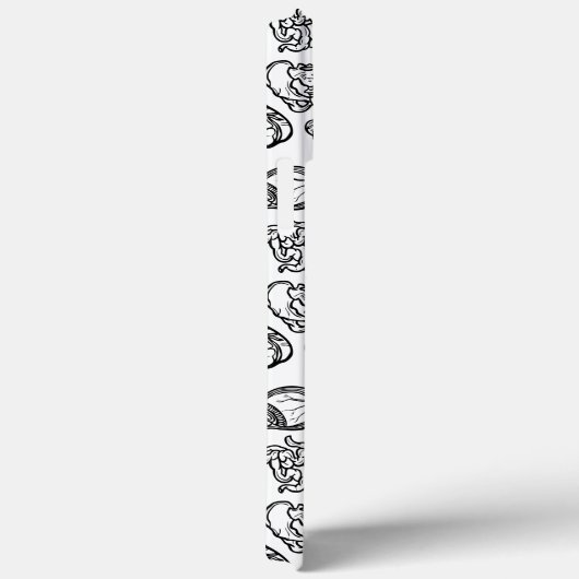 ヒト解剖学風変わり科学バイオスカルハロウィーン Case-Mate iPhoneケース (裏面 / 右)