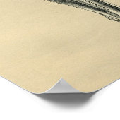 ヒト足解剖学1902ヴィンテージプリント ポスター (角)